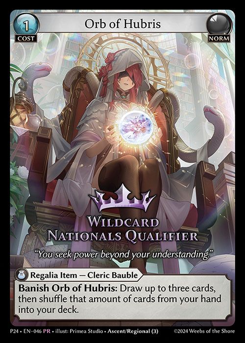 Grand archive エリア大会優勝カード 呂布 Nationals 2025 Information, Grand Archive TCG